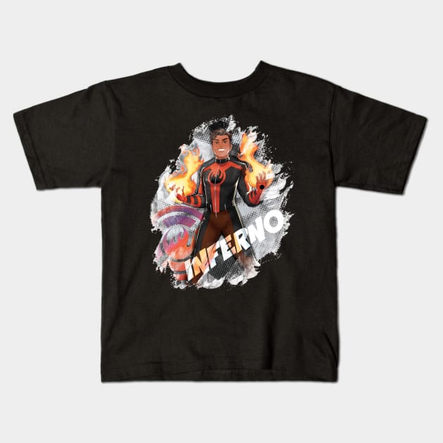 Inferno (Marvel Rising) Kids T-Shirt by DaisyTheQuake